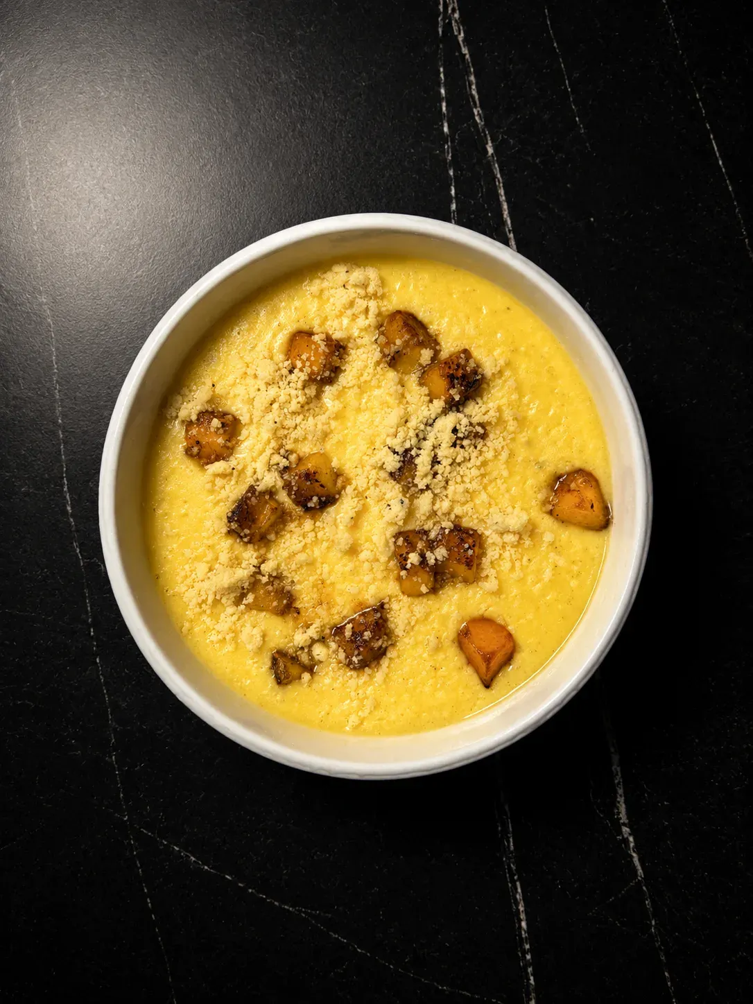 Millet Porridge with Caramelized Pumpkin, Almonds and Nutmeg